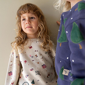 Свитшот Wheat "Elliot Offwhite Holiday", новогодние игрушки